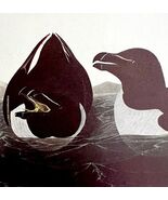 Razor Billed Auk 1950 Lithograph Art Print Audubon Bird First Edition DW... - $42.03 CAD