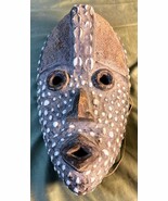 Old Vintage African Tribe Tribal Art Wood Carving Face Mask Carved Afric... - $174.07 CAD