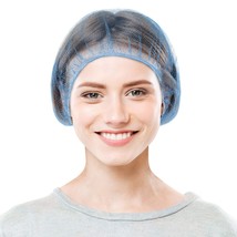 Blue Nylon Hair Nets 28&quot; Pack of 100 Stretchable Hair Covers for General... - $13.72