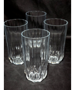 PASABACHE Optic Panel &amp; Slash TOPAZ Iced Tea Soda Beverage Glass - MINT ... - $28.58