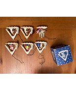 Vintage 1950&#39;s Germany Gesch diorama christmas ornament set of 6 (1 dupe) - $75.00