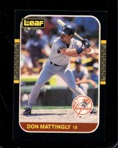 1987 DONRUSS/LEAF #150 Don Mattingly Nmmt Yankees *AZ4814 - £3.08 GBP