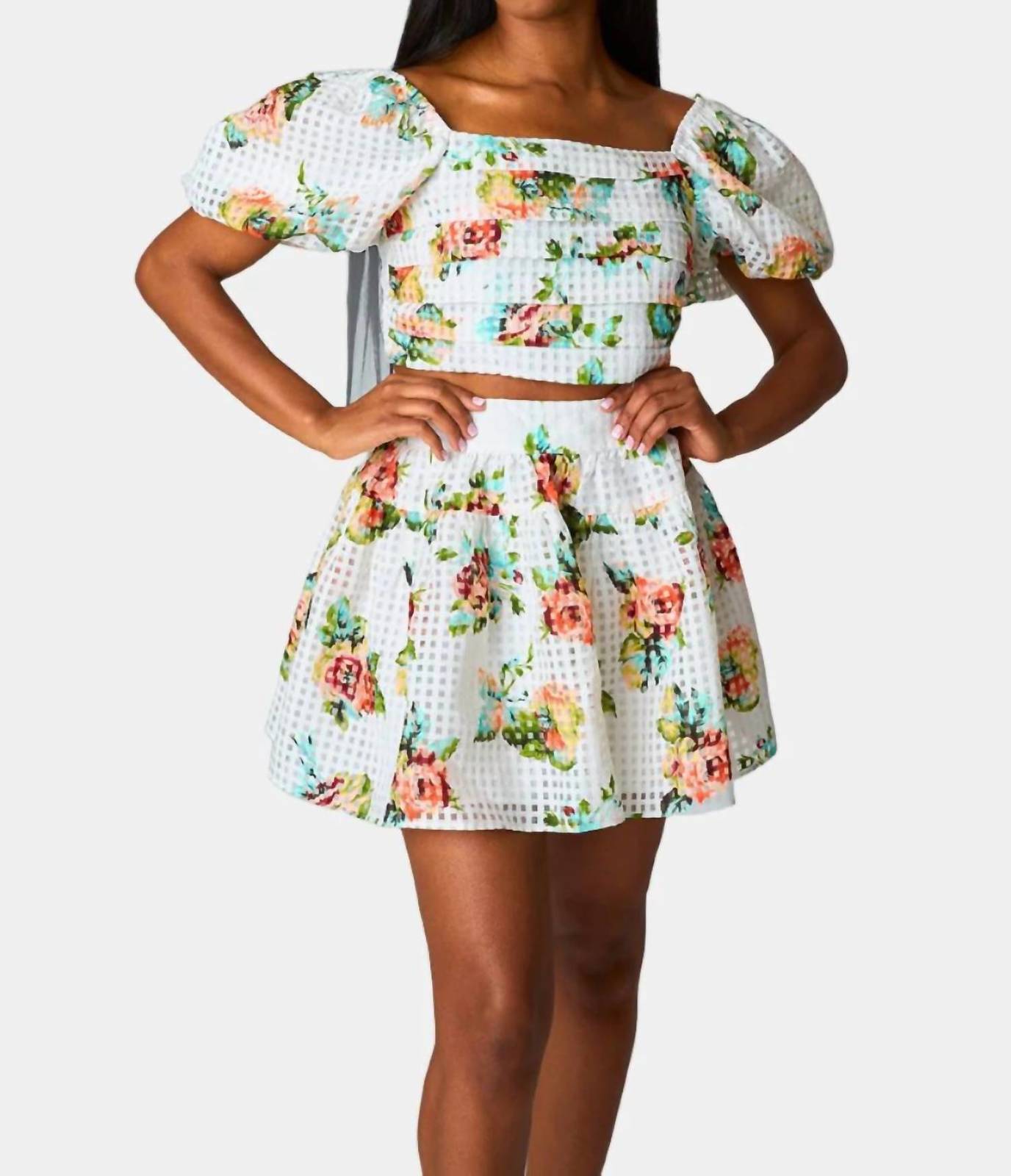 Buddylove joy outfit set in Scottish Rose