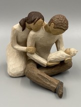 Willow Tree New Life Figurine Demdaco Susan Lordi Parents w/baby 2000 - $12.67