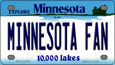 Minnesota Fan Novelty Mini Metal License Plate Tag - $14.95