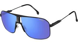 Carrera Mens Sunglasses C1043/S 0003 XT Matte Black / Grey Blue Mirror L... - $66.93