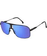 Carrera Mens Sunglasses C1043/S 0003 XT Matte Black / Grey Blue Mirror L... - $66.93