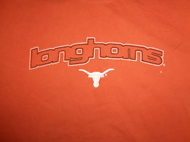 Texas University Longhorns Football NCAA Orange Graphic Print T-Shirt XL - £13.51 GBP