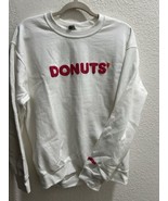 Dunkin Donuts April fool’s Sweatshirt  White Pink Sz m - $19.80