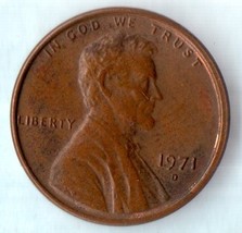 1971 D Lincoln Memorial Cent - Light Wear Very Desirable  - £1.80 GBP