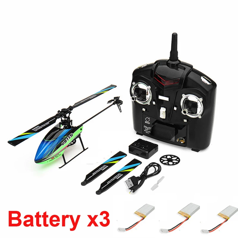 (with 3 batteries ) New Hot Toy  WLtoys V911S 2.4G 4CH 6-Aixs Gyro Flyba... - $88.57+