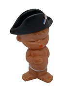 Laflex France Squeak Squeaker Vintage Toy Little Boy w/ Black Hat - €25,39 EUR