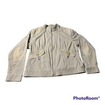 COLUMBIA tan corduroy elbow patch jacket Womens Sz L - $35.00