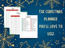 Christmas Planner Printable, Gift Budget Planner, Christmas Gift List, C... - $12.99