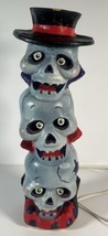 Vintage Halloween The Paper Magic Group 1998 18&quot; Light Up Skeleton Stack - £23.73 GBP