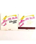 Jai Alai MGM Grand Hotel Las Vegas Vintage Matchbooks Unstruck Lot Of 2 E77 - $565.67 MXN