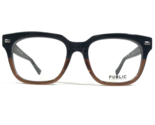 Public Eyeworks Brille Rahmen CAMDEN-C01 Brown Blau Dick Felge 52-19-140 - £40.93 GBP