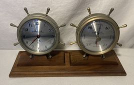 Vintage Airguide Instrument Co Chicago Clock And Barometer Made In USA - $53.45