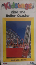 Kidsongs:Ride The Roller Coaster Vhs 1990-VERY Rare Sony Dust Cover &amp; Video Tape - £219.90 GBP