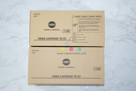 2 New OEM Konica Minolta 2900, 3900 Toner Cartridges TN-110,TN110 (4518-826) - £42.59 GBP