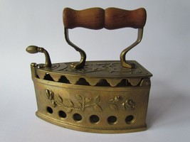 Vintage bronze decorative charcoal iron. height 16 cm. weight 1100 gr. - $49.99