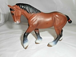 Ws Clydsdale Horse Figurine Toy Hard Plastic 2004 Safari Brand Standing China - £9.99 GBP