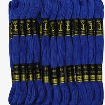 Royal Blue StitchMaster: 25 Skeins of Premium Hand Embroidery Cotton Floss - $38.56