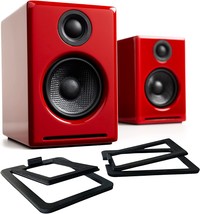 The Ds1M Metal Desktop Speaker Stands And Audioengine A2 Plus Powered Bluetooth - £306.70 GBP