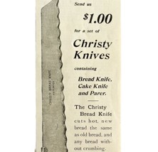 Christy Knife Co Bread Knife 1894 Advertisement Victorian Silverware ADB... - $12.50