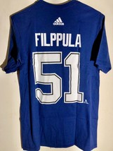 adidas  NHL T-Shirt Tampa Bay Lightning Valtteri Filppula Blue sz M - £4.62 GBP
