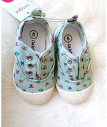 Girl Slip-On Canvas Shoes, Cat and Jack (Size 5 Toddler) AQUA GREEN COLO... - £7.49 GBP
