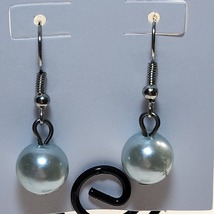 Light Blue Orb Earrings - $2.00