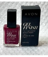 Avon GEL FINISH 7 in 1 Nail Enamel VERY BERRY Creme Finish New in Box - $5.13