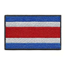 Costa Rica Flag Iron On Patch 3&quot; Embroidered Central America National Pride New - £3.91 GBP