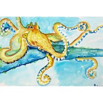 Betsy Drake PM547 Gold Octopus Place Mat, Set of 4 - $38.76