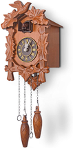 Handcrafted Wood Cuckoo Clock Battery Powered Brown NEW - £97.26 GBP