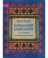 Hardanger Embroidery Course Sigrid Bright Dover Needlework Pattern Book - $244.35 MXN