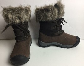 Women&#39;s 5.5 Brown KEEN Helena Insulated Snow Winter Leather Boots New eu... - $39.59