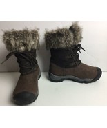 Women&#39;s 5.5 Brown KEEN Helena Insulated Snow Winter Leather Boots New eu... - £31.18 GBP