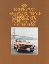 1974 Honda CIVIC sales brochure catalog US 74 1200 Hondamatic - £6.29 GBP