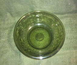 Green Glass Bowl Vintage - £23.19 GBP