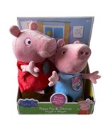 Peppa Pig and George Giggle N Wiggle Plush Stuffed Toys Dolls *New - £39.31 GBP