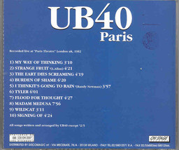 UB 40 - Paris ( Live at Paris Theatre . London . UK . 1982 ) ( On Stage ) - $22.99