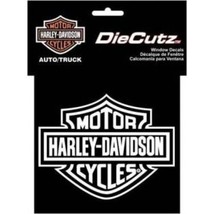 HARLEY DAVIDSON MOTORCYCLES CLASSIC BAR &amp; SHIELD DIE CUTZ  STICKER DECAL - £15.71 GBP