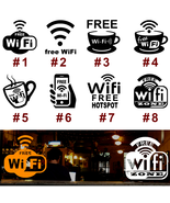 Free Wi-Fi Vinyl Decal Sticker Business Door Offices Store Window Intern... - $89.16 MXN+