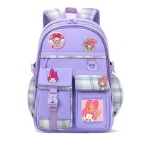 Sanrio hello kitty Children Schoolbag Girl Junior High School Backpack kuromi Cu - £41.33 GBP