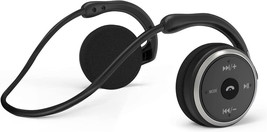 Bluetooth 5.0 Neckband Headphones Lightweight Foldable Wireless Black - £30.52 GBP