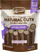 Merrick Natural Cut Venison Chew Treats Small 11 count Merrick Natural Cut Venis - £16.96 GBP