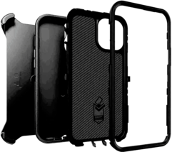 Full Body Case For iPhone 12 Pro Max 6.7" 2020 BLACK Holster Clip 360° Kickstand image 5