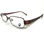 Nine West Eyeglasses Frames 411 ED6 Brown Tortoise Purple Rectangular 53... - $46.59